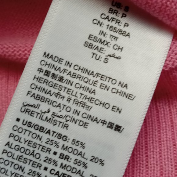 Amazon Essentials NWT bright pink barbiecore full button cardigan preppy fun szS - Picture 5 of 5